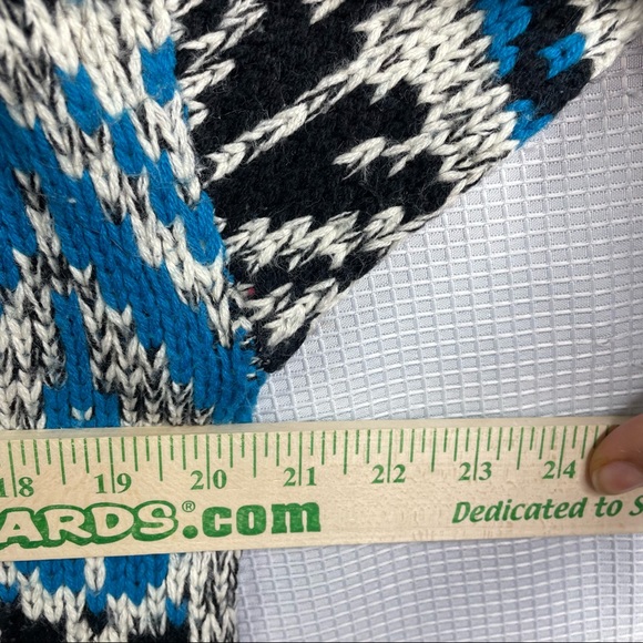 Vintage EXPRESSIONS INTERNATIONAL Hipster Abstract Grandpa Mens L Sweater - Picture 5 of 5